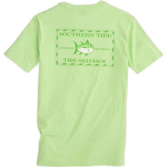 Southern Tide Original Skipjack Lime Green Short Sleeve T-Shirt - size Small - Picture 1 of 9